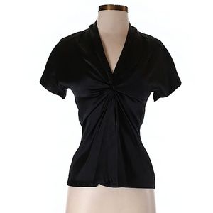 CHAIKEN Short Sleeve Silk Top